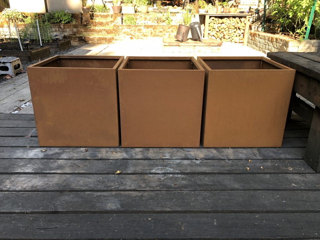 Corten Steel Raised Garden Beds